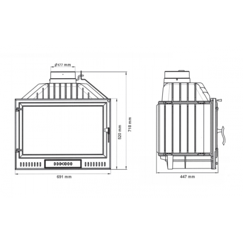Каминная топка NordFlam Arona_1 Каминная топка NordFlam Arona_1