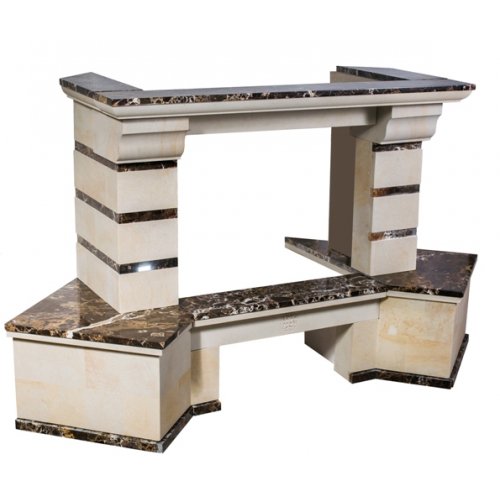 Каминная облицовка MadeIra Daniella Emperador Gold_2 Каминная облицовка MadeIra Daniella Emperador Gold_2