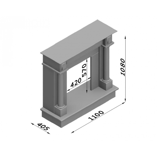Каминная облицовка Glivi Санта-фе_1 Каминная облицовка Glivi Санта-фе_1
