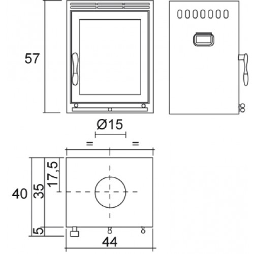 Каминная топка Piazzetta E 44/57_1 Каминная топка Piazzetta E 44/57_1