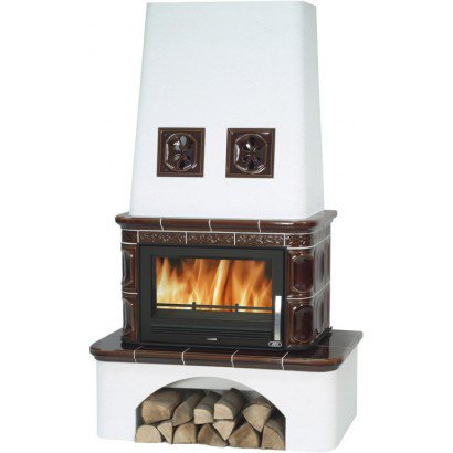 Кафельная печь Laponie коричневая_0 Кафельная печь Laponie коричневая_0