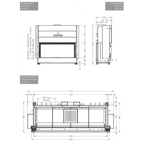 Каминная топка Spartherm Varia B120h 3S_2 Каминная топка Spartherm Varia B120h 3S_2