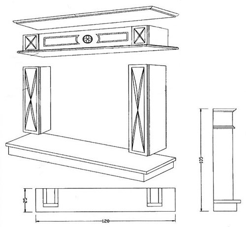 Портал для камина Arriaga Zurich, Blanco Macael_1 Портал для камина Arriaga Zurich, Blanco Macael_1