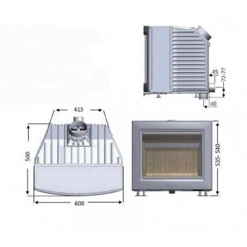 Каминная топка Keddy SK 2002_1 Каминная топка Keddy SK 2002_1