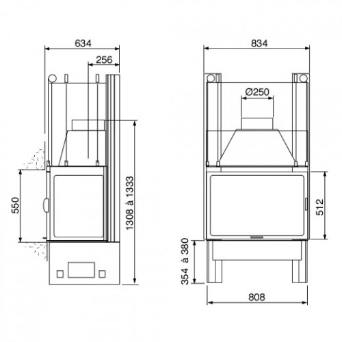 Каминная топка Richard Le Droff 2511 N S_1 Каминная топка Richard Le Droff 2511 N S_1