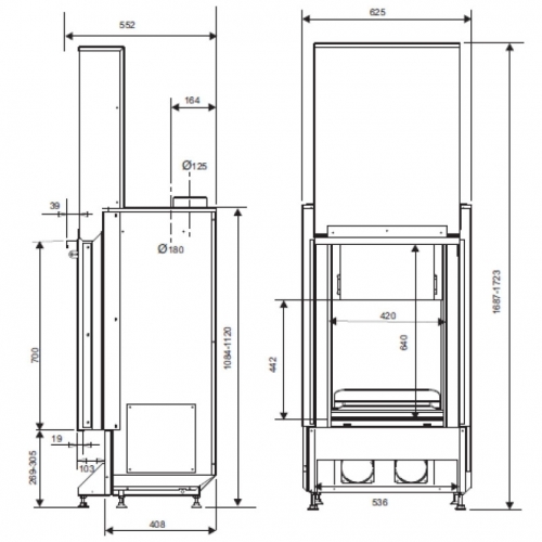 Каминная топка Supra FV-51_1 Каминная топка Supra FV-51_1