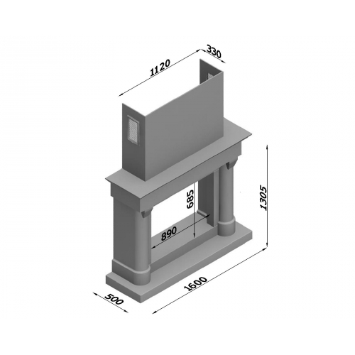 Каминная облицовка Glivi Афродита_1 Каминная облицовка Glivi Афродита_1