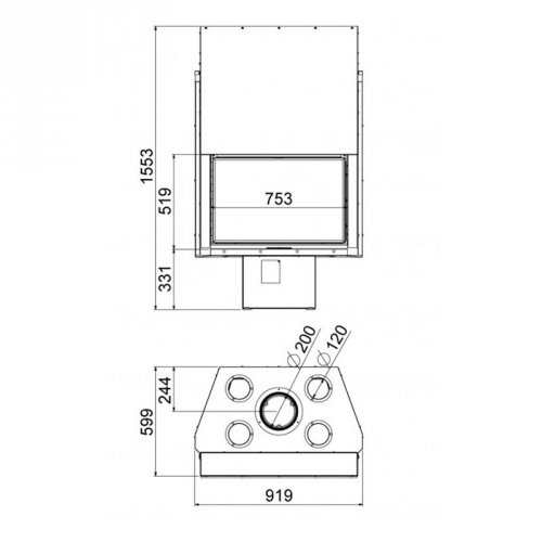 Каминная топка Hergom Stilkamin S-460_1 Каминная топка Hergom Stilkamin S-460_1