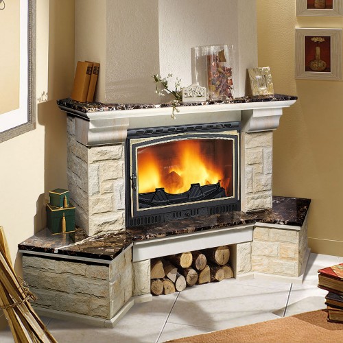 Каминная облицовка MadeIra Crocus Emperador Gold_0 Каминная облицовка MadeIra Crocus Emperador Gold_0