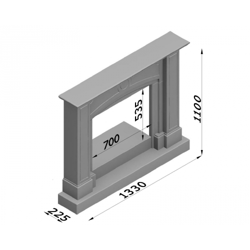 Каминная облицовка Glivi Корсар_1 Каминная облицовка Glivi Корсар_1