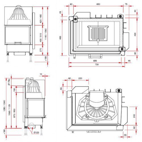 Каминная топка Schmid Ekko L/R 6757 h_1 Каминная топка Schmid Ekko L/R 6757 h_1