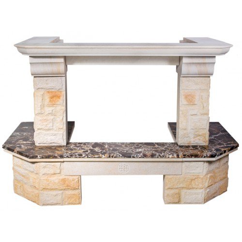 Каминная облицовка MadeIra Aster Emperador Gold_1 Каминная облицовка MadeIra Aster Emperador Gold_1