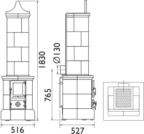 Керамическая печь VALDEK_1 Керамическая печь VALDEK_1