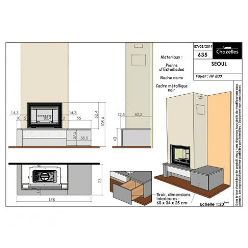 Каминная Облицовка  Chazelles Seoul_1 Каминная Облицовка  Chazelles Seoul_1