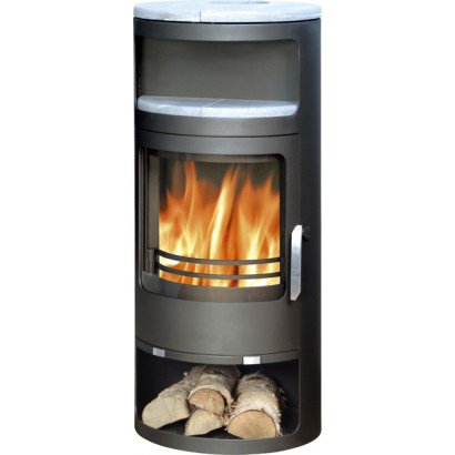 Печь-камин Troll черная сталь_0 Печь-камин Troll черная сталь_0