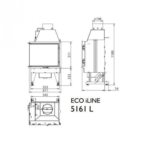 Каминная топка KFD ECO iLINE 5161 L/R_1 Каминная топка KFD ECO iLINE 5161 L/R_1