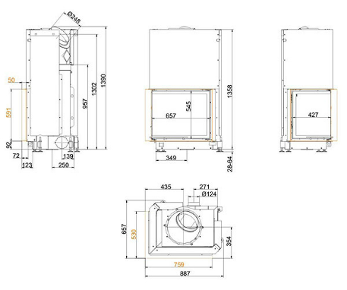 Brunner Eck-Kamin 57/67/44_1 Brunner Eck-Kamin 57/67/44_1
