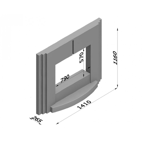 Каминная облицовка Glivi Ницца_1 Каминная облицовка Glivi Ницца_1