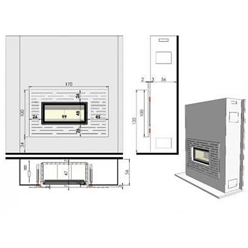 Каминная облицовка Chazelles Odyssee_1 Каминная облицовка Chazelles Odyssee_1