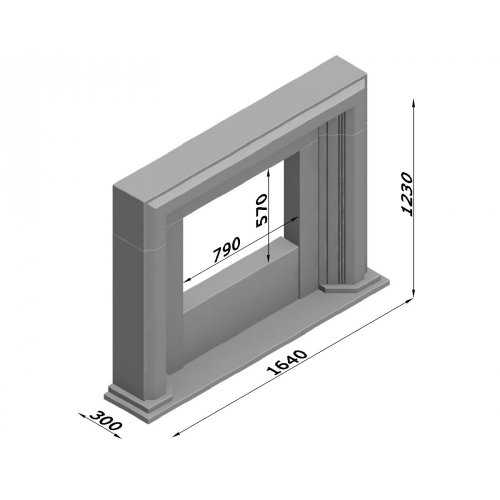Каминная облицовка Glivi Стефания_1 Каминная облицовка Glivi Стефания_1