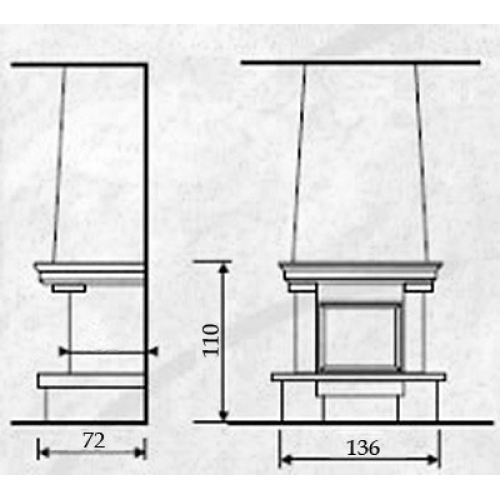 Каминная облицовка Andalusia Nikozja_1 Каминная облицовка Andalusia Nikozja_1