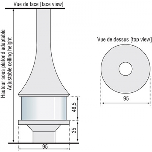 Камин JC Bordelet Marina 993 (центральный, с закрытым очагом)_1 Камин JC Bordelet Marina 993 (центральный, с закрытым очагом)_1