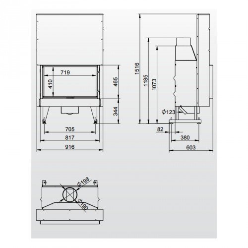 Каминная топка KFD ECO iLINE 5183 H_1 Каминная топка KFD ECO iLINE 5183 H_1