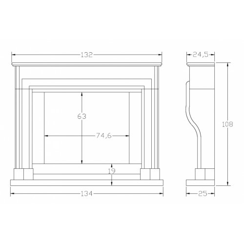 Портал для камина Carmona CM-31_1 Портал для камина Carmona CM-31_1