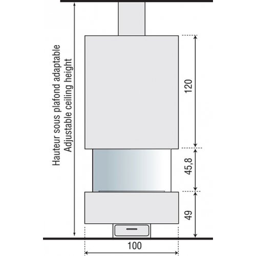 Камин JC Bordelet Irena 910 (центральный)_1 Камин JC Bordelet Irena 910 (центральный)_1