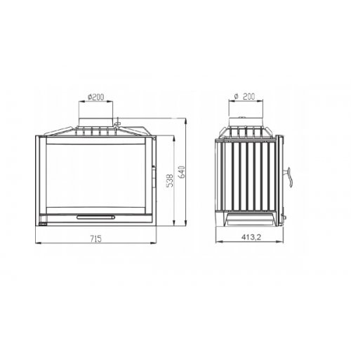 Каминная топка NordFlam Alba_1 Каминная топка NordFlam Alba_1