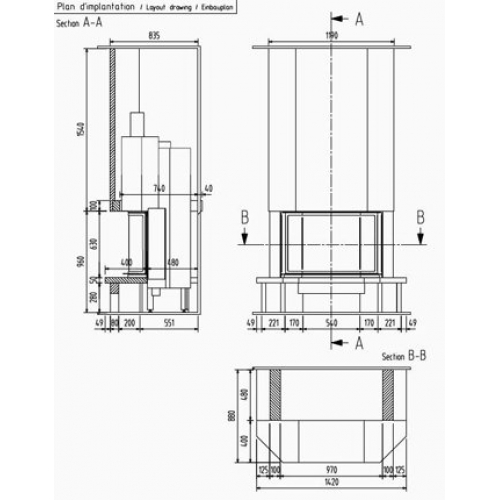 Каминная облицовка Richard Le Droff Rivera_1 Каминная облицовка Richard Le Droff Rivera_1