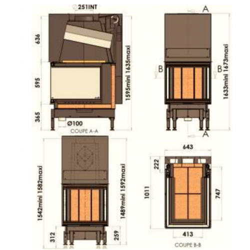 Каминная топка Chazelles D1000epi_1 Каминная топка Chazelles D1000epi_1