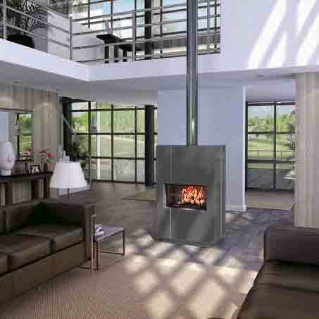 Печь-камин XS02 Brut, не окрашенный (Axis)_0 Печь-камин XS02 Brut, не окрашенный (Axis)_0