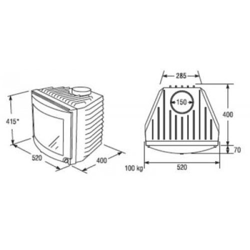 Каминная топка Keddy SK 205_1 Каминная топка Keddy SK 205_1