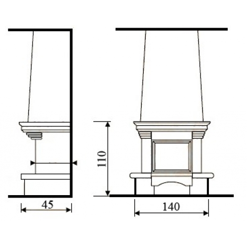 Каминная облицовка Andalusia Sangro_1 Каминная облицовка Andalusia Sangro_1