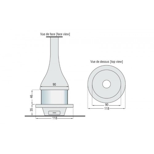 Камин JC Bordelet Alexia 995 centrale vitree_1 Камин JC Bordelet Alexia 995 centrale vitree_1