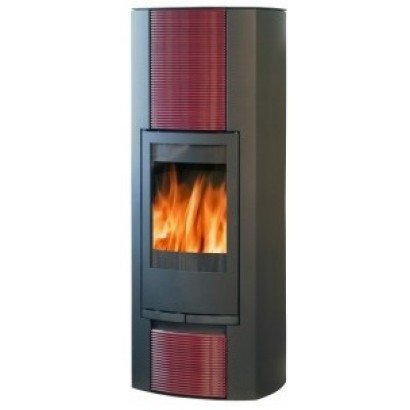 Печь-камин Turku 7 Plus кафель бордо_0 Печь-камин Turku 7 Plus кафель бордо_0