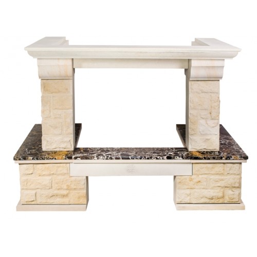 Каминная облицовка MadeIra Crocus Emperador Gold_4 Каминная облицовка MadeIra Crocus Emperador Gold_4