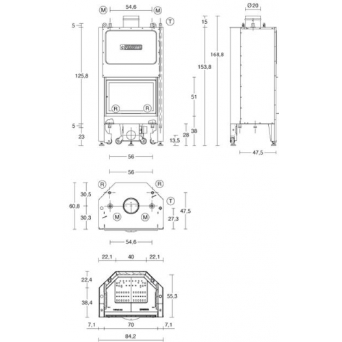 Каминная топка Piazzetta MT 600_1 Каминная топка Piazzetta MT 600_1