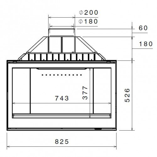 Каминная топка Liseo L9, с шибером_1 Каминная топка Liseo L9, с шибером_1