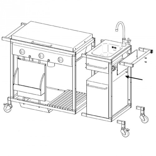 Газовый гриль Palazzetti Mr. Chef, модуль «Раковина»_2 Газовый гриль Palazzetti Mr. Chef, модуль «Раковина»_2
