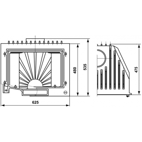 Каминная топка Tarnava Universal Verto 14_1 Каминная топка Tarnava Universal Verto 14_1