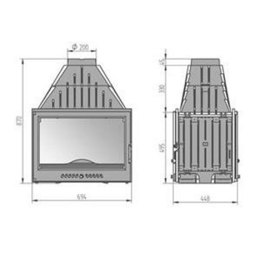 Каминная топка Ferlux 725_1 Каминная топка Ferlux 725_1
