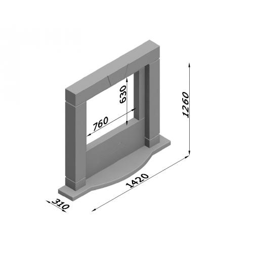 Каминная облицовка Glivi Альгамбра_1 Каминная облицовка Glivi Альгамбра_1