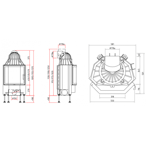 Каминная топка Schmid Pano 5545_1 Каминная топка Schmid Pano 5545_1