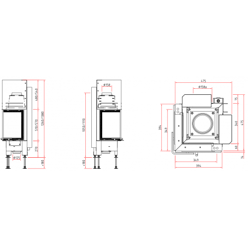 Каминная топка Schmid Ekko 3457 h_1 Каминная топка Schmid Ekko 3457 h_1