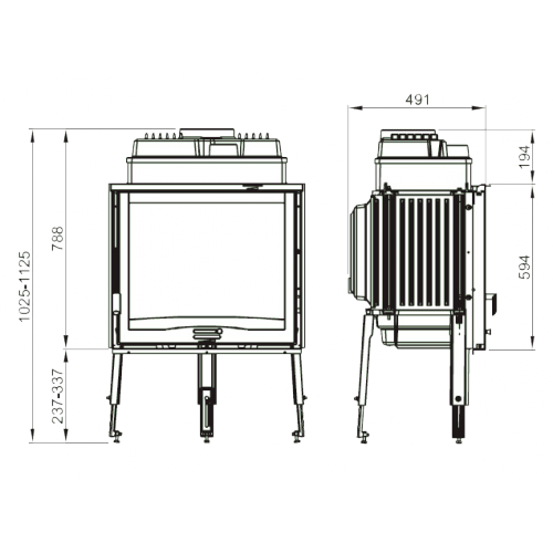Каминная топка La Nordica Focolare 70_1 Каминная топка La Nordica Focolare 70_1