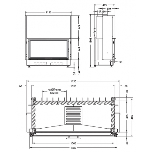 Каминная топка Spartherm Varia Bh 4S_1 Каминная топка Spartherm Varia Bh 4S_1