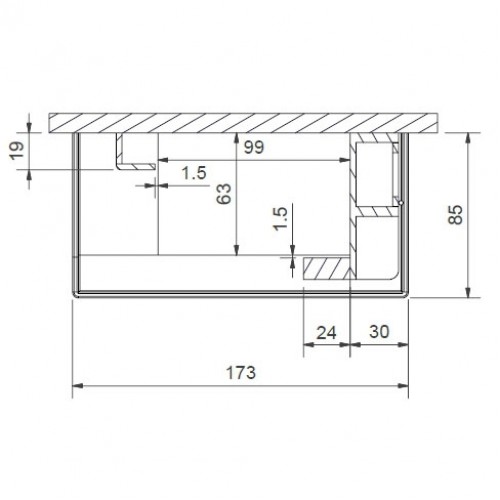 Каминная облицовка Fugar F-284, правая_1 Каминная облицовка Fugar F-284, правая_1