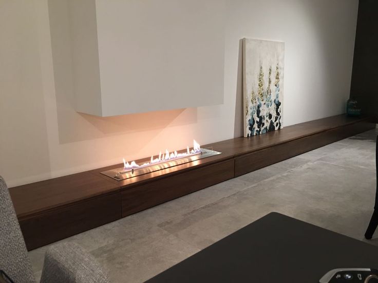 Полка с биокамином